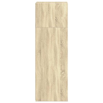 Hoge kast 40x41x124 cm bewerkt hout sonoma eikenkleurig 5