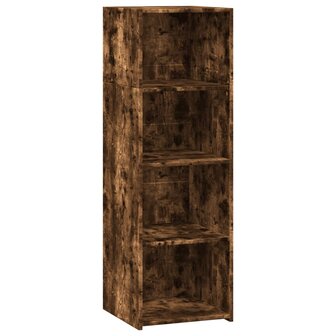 Hoge kast 40x41x124 cm bewerkt hout gerookt eikenkleurig 2