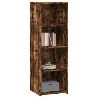 Hoge kast 40x41x124 cm bewerkt hout gerookt eikenkleurig 3