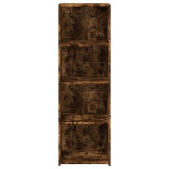 Hoge kast 40x41x124 cm bewerkt hout gerookt eikenkleurig 4
