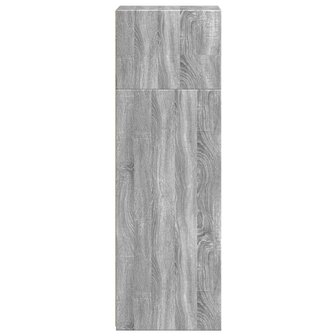 Hoge kast 40x41x124 cm bewerkt hout grijs sonoma eikenkleurig 5