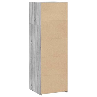 Hoge kast 40x41x124 cm bewerkt hout grijs sonoma eikenkleurig 6