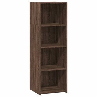 Hoge kast 40x41x124 cm bewerkt hout bruin eikenkleur 2