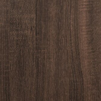 Hoge kast 40x41x124 cm bewerkt hout bruin eikenkleur 8