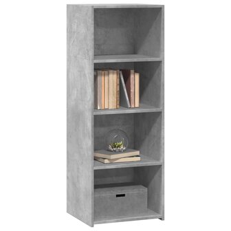 Hoge kast 45x41x124 cm bewerkt hout betongrijs 3