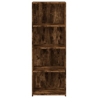 Hoge kast 45x41x124 cm bewerkt hout gerookt eikenkleurig 4