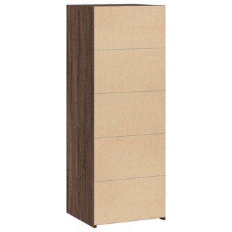Hoge kast 45x41x124 cm bewerkt hout bruin eikenkleurig 6
