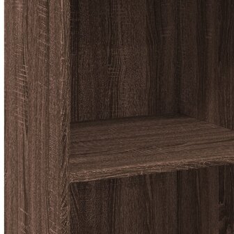 Hoge kast 45x41x124 cm bewerkt hout bruin eikenkleurig 7