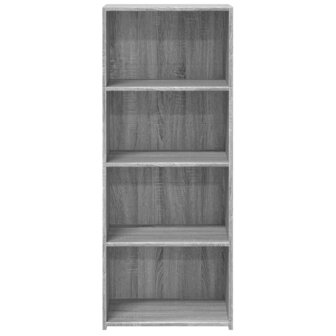 Hoge kast 50x41x124 cm bewerkt hout grijs sonoma eikenkleurig 4