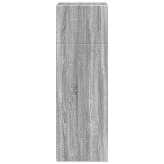 Hoge kast 50x41x124 cm bewerkt hout grijs sonoma eikenkleurig 5