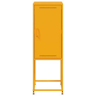 Hoge kast 36x39x107 cm staal mosterdgeel 6