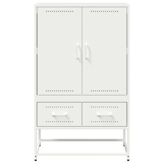 Hoge kast 68x39x111,5 cm staal wit 5