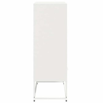 Hoge kast 68x39x111,5 cm staal wit 6