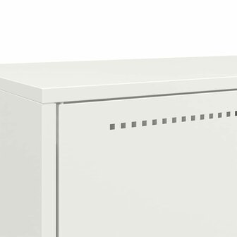 Hoge kast 68x39x111,5 cm staal wit 9