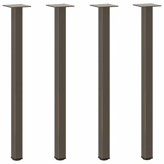 Salontafelpoten 4 st 72-74 cm staal naturel 2