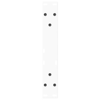 Eettafelpoten 2 st V-vormig 40x(30-31,3) cm staal wit 7