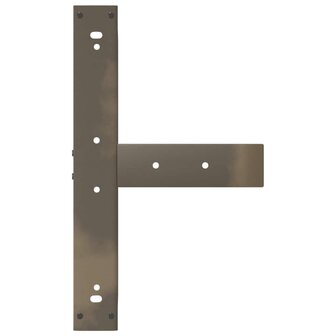 Bartafelpoten 2 st T-vormig 60x35x(110-111) cm staal naturel 7