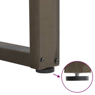 Salontafelpoten 2 st U-vormig 50x(30-31) cm staal naturel 9