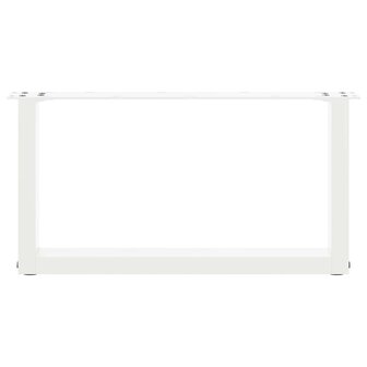 Salontafelpoten 2 st U-vormig 60x(30-31) cm staal wit 5