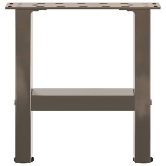 Salontafelpoten naturel staal 2 st 40x(30-31) cm staal 5