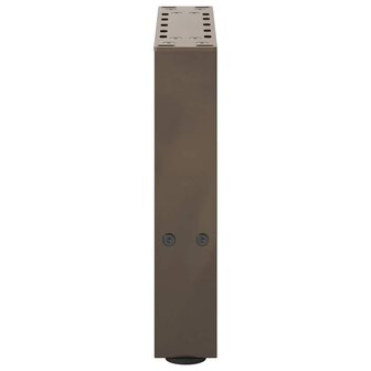 Salontafelpoten naturel staal 2 st 40x(30-31) cm staal 6