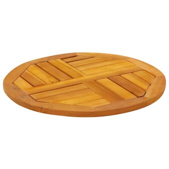 Tafelblad rond &Oslash; 50x2 cm massief acaciahout 4