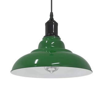 Hanglamp in hoogte verstelbaar E27 &Oslash;31 cm metaal glanzend groen 1