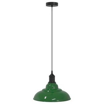 Hanglamp in hoogte verstelbaar E27 &Oslash;31 cm metaal glanzend groen 2