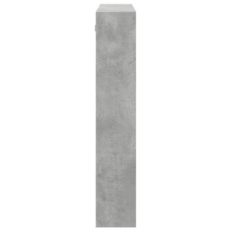Wandkast 80x15x80 cm bewerkt hout betongrijs 5