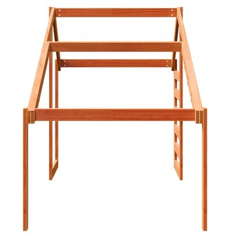 Kinderbedhuisje 188x82x113 cm massief grenenhout wasbruin 5