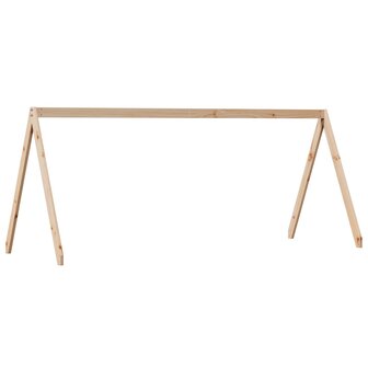 Kinderbedhuisje 199x95,5x88 cm massief grenenhout 2