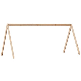 Kinderbedhuisje 199x95,5x88 cm massief grenenhout 6