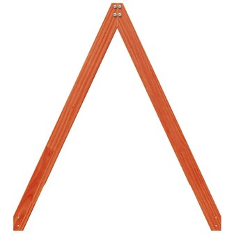 Kinderbedhuisje 199x80,5x88 cm massief grenenhout wasbruin 5
