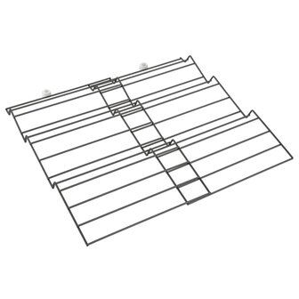 Metaltex Kruidenrekjes X-Pand 2 st 4-laags uitschuifbaar zwart 2