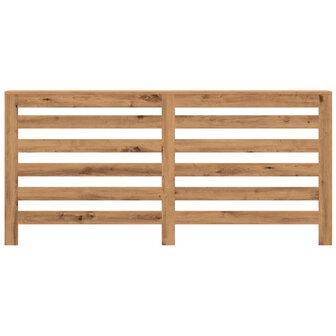 Radiatorombouw 175x20x82 cm bewerkt hout artisanaal eikenkleur 3