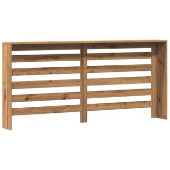 Radiatorombouw 175x20x82 cm bewerkt hout artisanaal eikenkleur 5