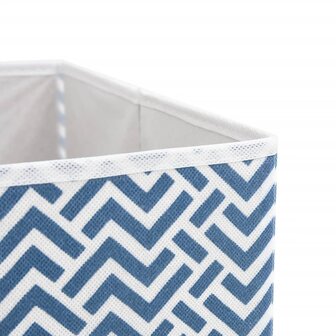 Opbergboxen 10 st inklapbaar 32x32x32 cm ongeweven stof blauw 6
