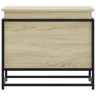 Opbergbox met deksel 60x40x51,5 cm bewerkt hout sonoma eiken 4