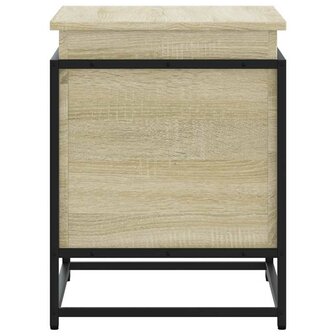 Opbergbox met deksel 60x40x51,5 cm bewerkt hout sonoma eiken 5
