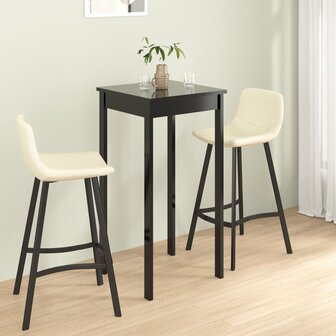 Bartafel 55x55x107 cm MDF zwart 1