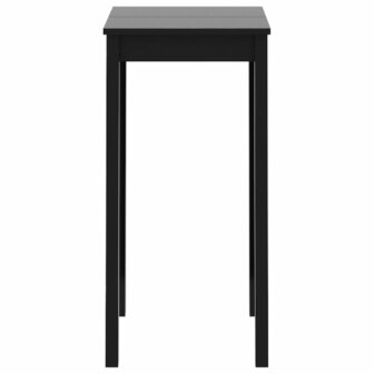 Bartafel 55x55x107 cm MDF zwart 3