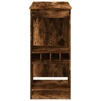 Bartafel met rekken 90x47,5x103,5 cm bewerkt hout gerookt eiken 5