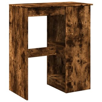 Bartafel met rekken 90x47,5x103,5 cm bewerkt hout gerookt eiken 6