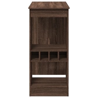 Bartafel met rekken 90x47,5x103,5 cm bewerkt hout bruin eiken 5