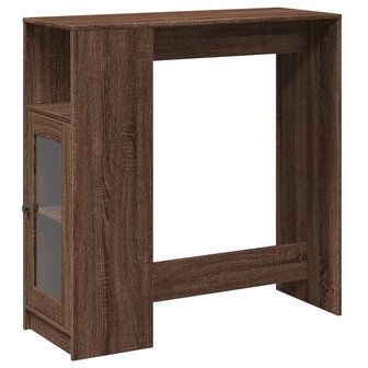 Bartafel met rekken 101x40x103,5 cm bewerkt hout bruin eiken 2