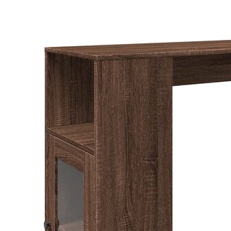 Bartafel met rekken 101x40x103,5 cm bewerkt hout bruin eiken 9