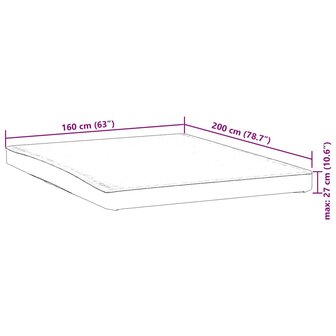 Matrasbeschermer waterdicht 160x200 cm wit 7