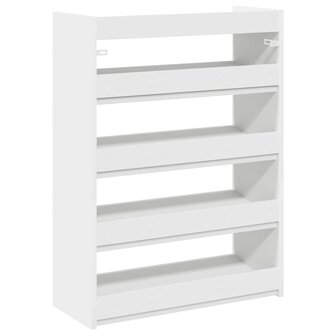 Schoenenrek 60x25x81 cm bewerkt hout wit 6