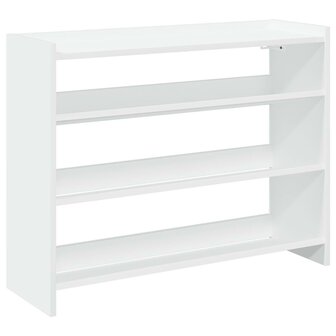 Schoenenrek 80x25x62 cm bewerkt hout wit 2