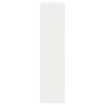 Schoenenrek 80x25x62 cm bewerkt hout wit 5